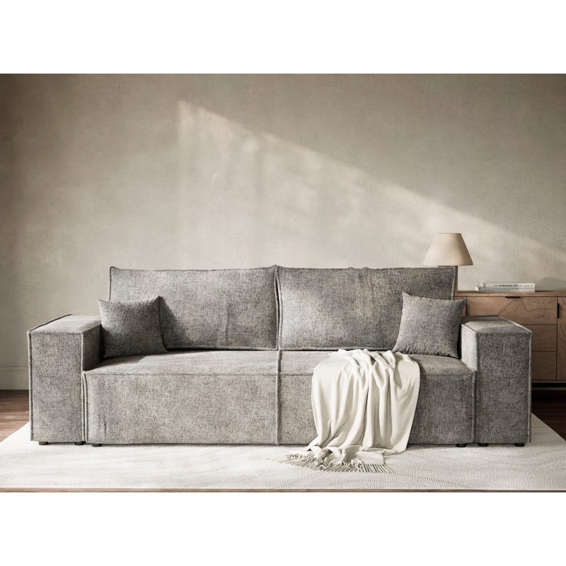 3 Seater Reclining Sofa with Storage, Grey