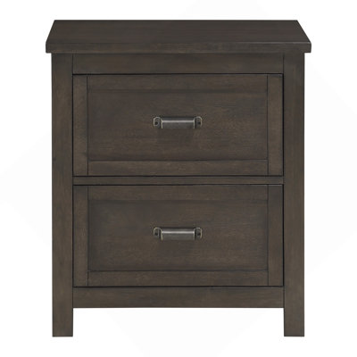 Transitional Style Bedroom Furniture 1Pc Nightstand Of 2 Drawers Dark Cherry Finish Wood