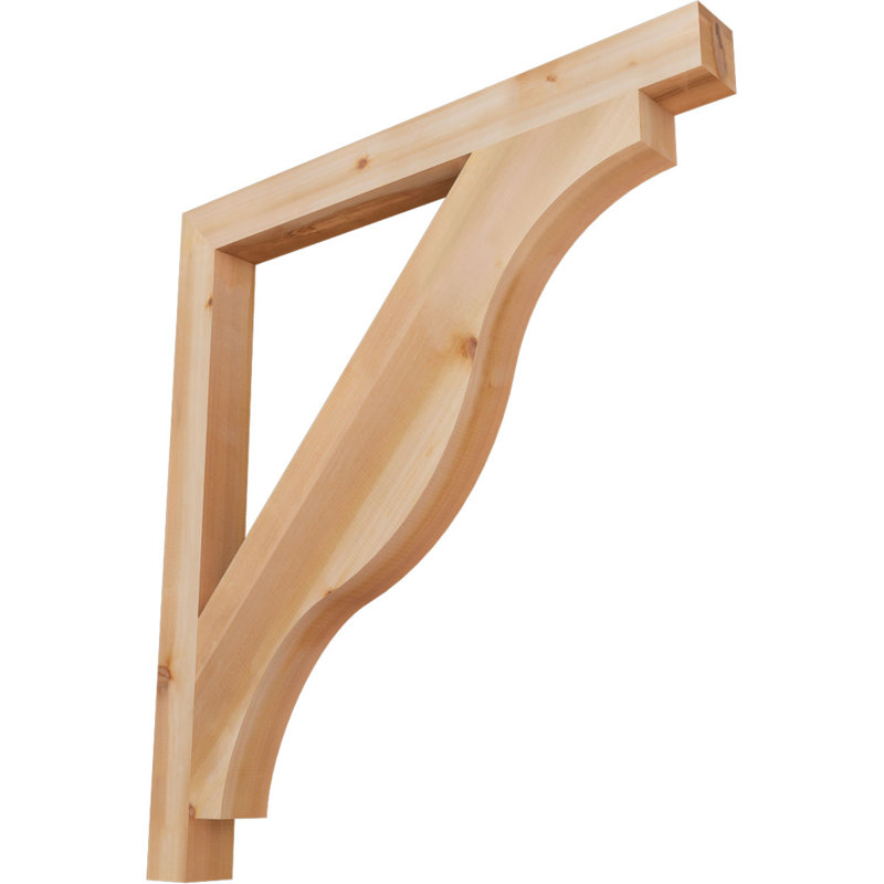 Funston Block Bracket, Douglas Fir (Smooth), 48" H x 3.5" W x 44" D