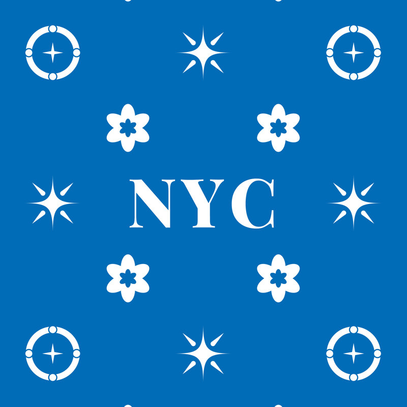 Coussin en coton New York Basketball, New York blanc bleu blanc, Coussin de sol en sergé Poly, 26 pouces x 26 pouces