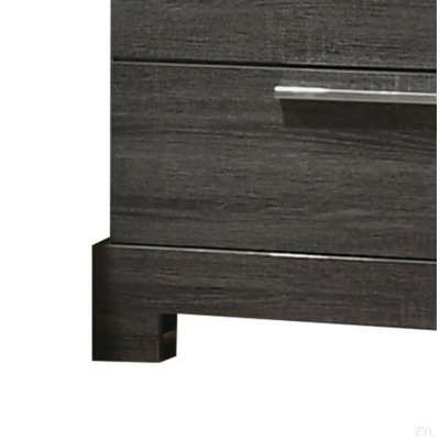 Gray Oak Finish Nightstand
