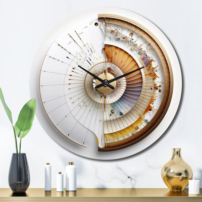 Horloge murale abstraite spirale abstraite, Illustration cosmique - Horloge décorative