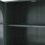 Armoire murale en verre à quatre portes pour un rangement polyvalent, parfaite pour la cuisine, le salon et la salle de bain-1348724621