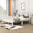 Domonick Wooden Platform Bed with Headboard-723983692-723983693