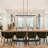 8-Light Kitchen Island Linear Pendant