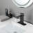Waterfall Spout Bathroom Faucet,Single Handle Bathroom Vanity Sink Faucet-118499357