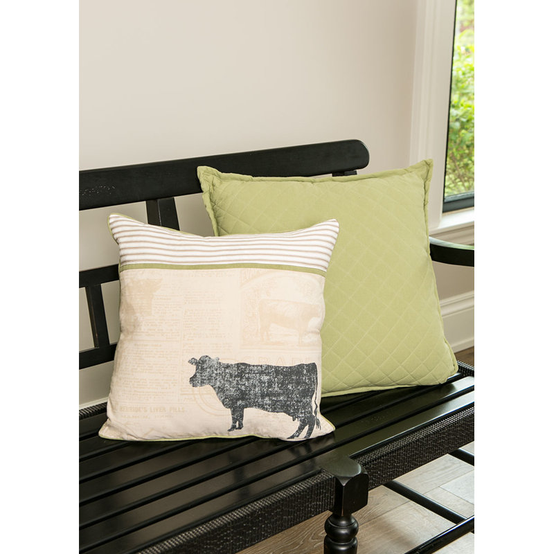 Coussin en coton Farmhouse