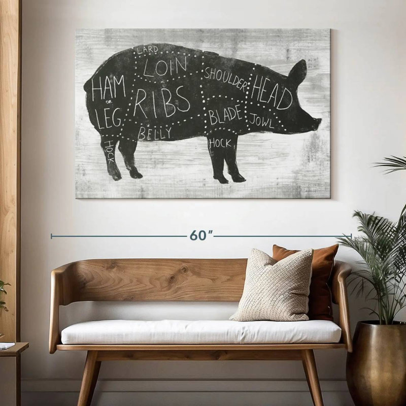 Senne Farmhouse Butcher I, H 34 po x l 51 po