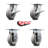 4 Piece Thermoplastic Caster Set