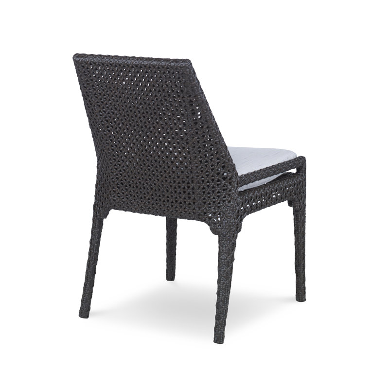 Tangier Outdoor Dining Side Chair, Borneo, White 71627L11