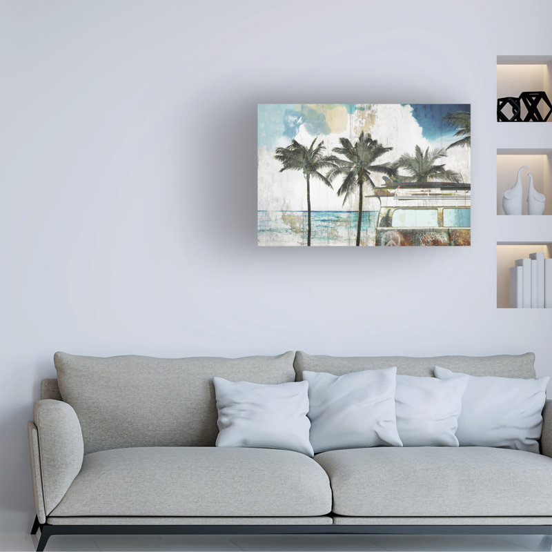 «Beachy Sasha Beach Day» sur impression sur toile, H 12 po x l 19 po x P 2 po
