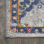 Tapis gris clair / bleu / orange Kirman-910045171