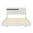 Sophisticated Queen 3-Piece Floating Platform Bed Set With Integrated LED Lights And Two Stylish Nightstands