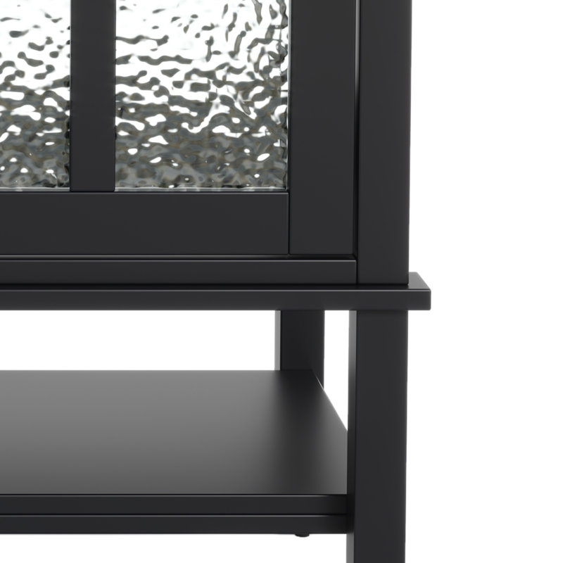 36" Bathroom Vanity With Ceramic Sink, Black