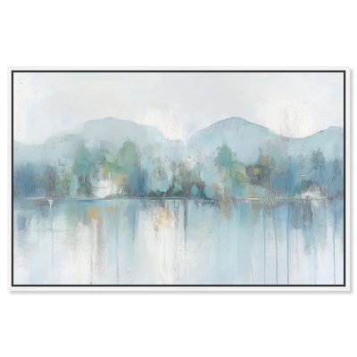 Mirrored Aqua Dream II Canvas Coastal Abstracts by Art Remedy