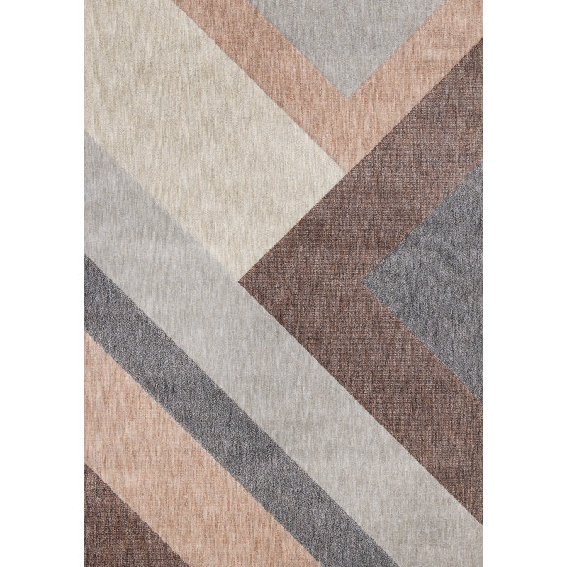 Tapis à motif géométrique Elaris Frieze, Rectangle 7 pi 10 po x 10 pi 6 po