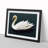 Inspirational Swan - Single Picture Frame Print-1817052803-1817052812