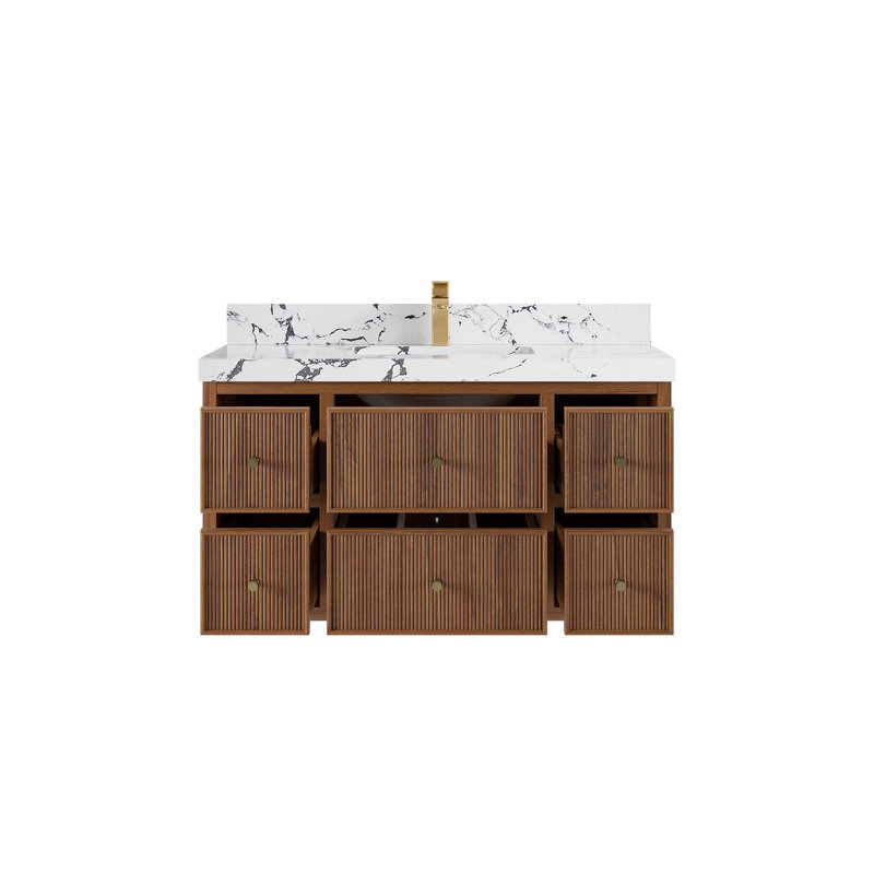 Ensemble de meuble-lavabo simple 42 po Sonoma, Viola nuit