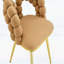 Chaise de meuble-lavabo rembourrée pour salle à manger, salon et chambre à coucher (ensemble de 2)-416122092