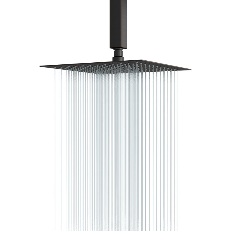 Pomme de douche carrée 12 po, Oil Rubbed Bronze