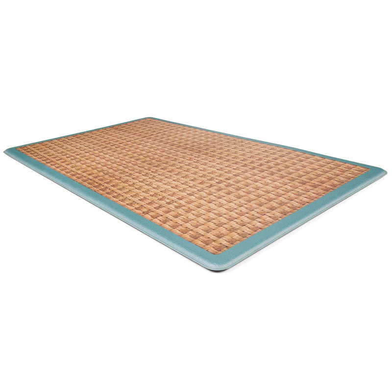 Tapis anti-fatigue Ryann, Bleu, Rectangle 1 pi 6 po x 3 pi 11 po