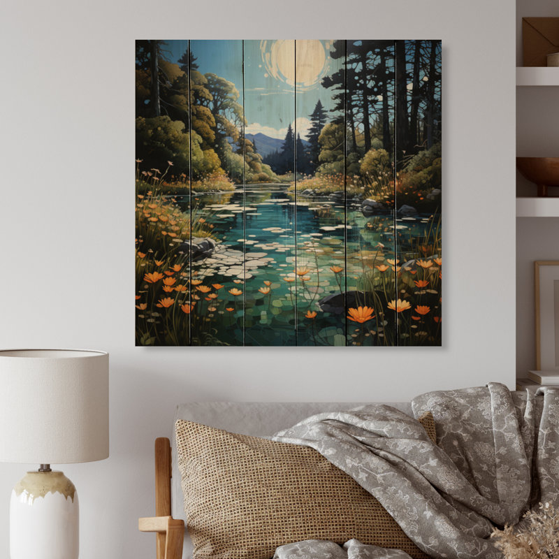 Miroirs River Azure, H 15 po x l 15 po x P 0,78 po