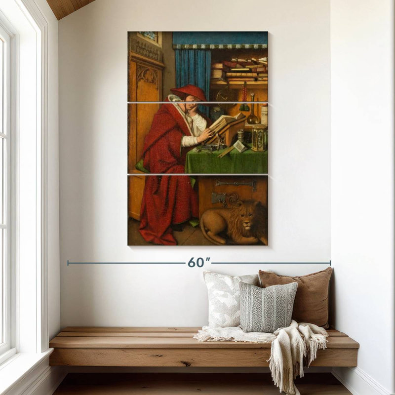 Adella Saint Jerome dans son bureau, H 50 po x l 32 po