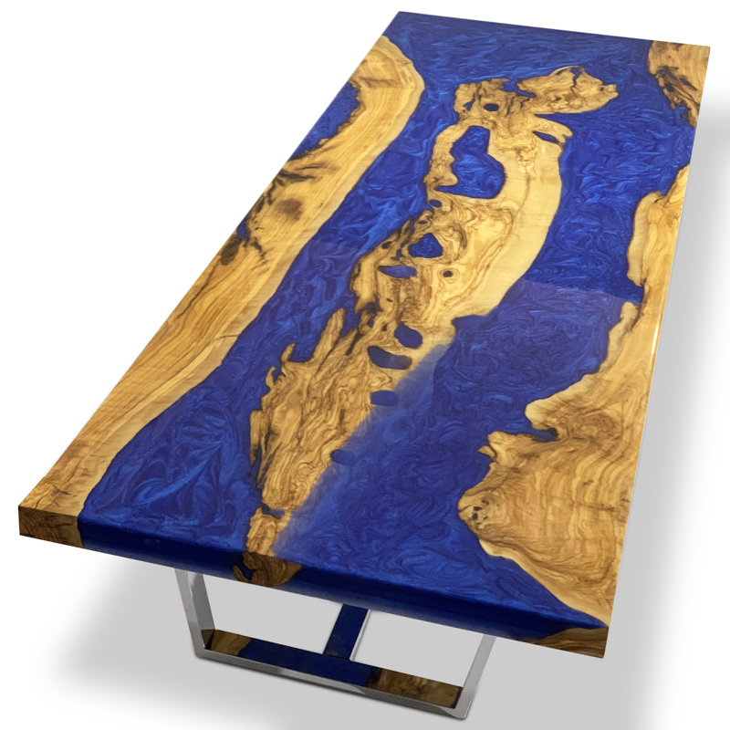 Morano Coffee Table, 17.7" H x 47.2" L x 23.6" W, Blue