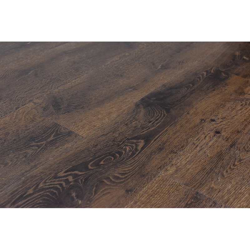 9" x 60" x 8.5mm Oak Click Lock WPC Luxury Vinyl Plank, Deep Espresso