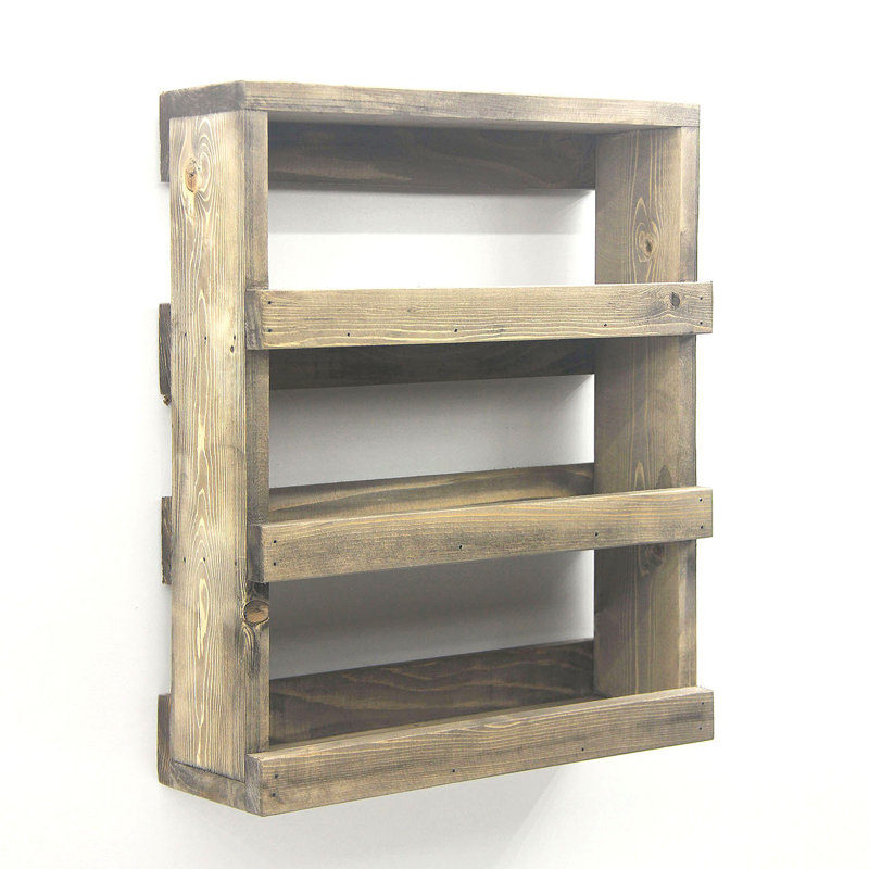 3 Piece Solid Wood Tiered Shelf