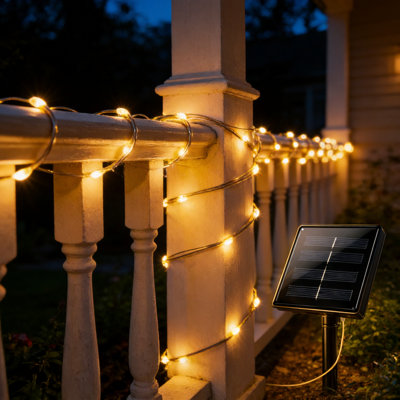 SolarEra 72 ft Solar Powered 200 LED String Light Holiday Decorations Outdoor Waterproof for Halloween Decor