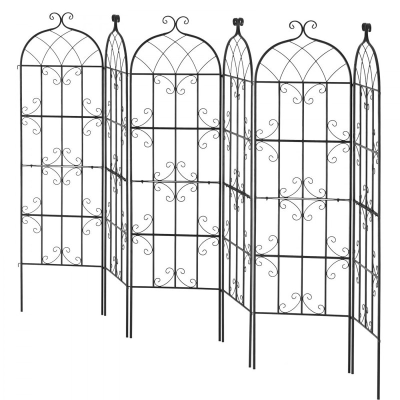 180.3cm H x 50.8cm W Steel Arbor