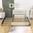 Queen Upholstered Platform Bed with Two Drawers and Twin Trundle  