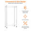 Agarwal 228.6cm Rolling Clothing Rack