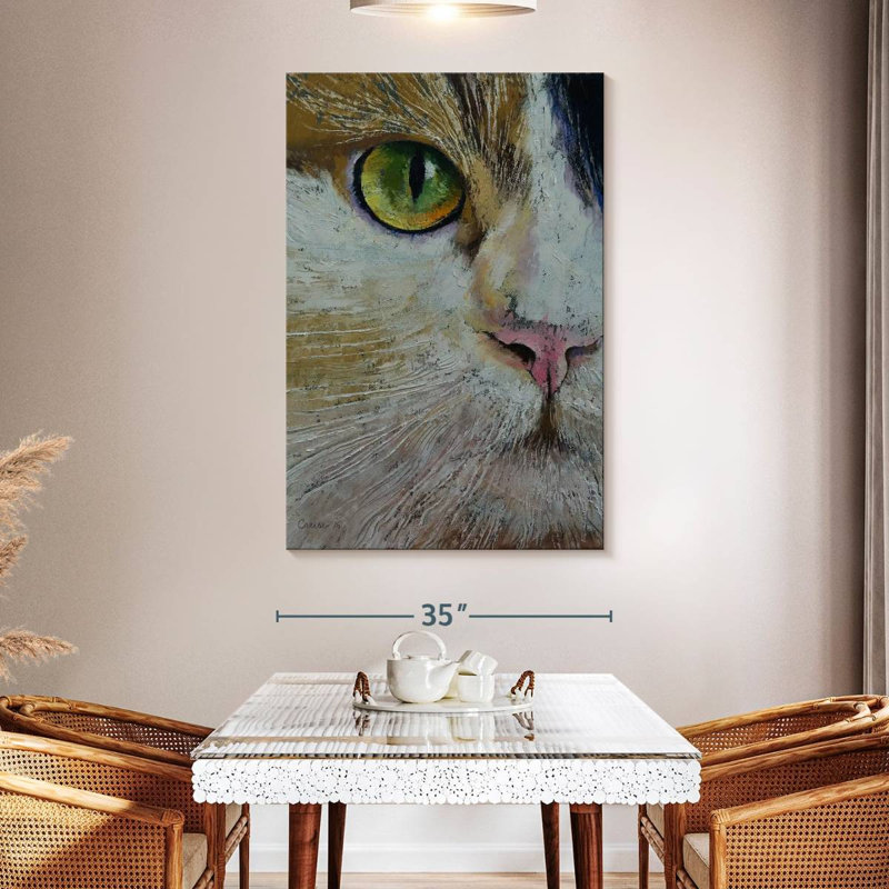 Brampt Calico Cat, 51" H x 34" W