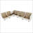 Double-Layer Cushion Modern Large U-Shaped Modular Sofa-35370057
