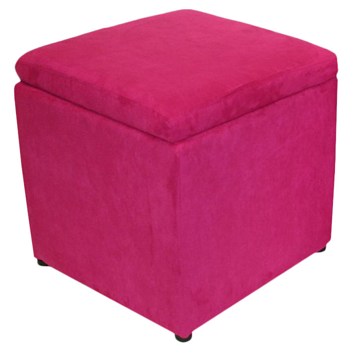 Repose-pieds avec rangement Binx, Rose