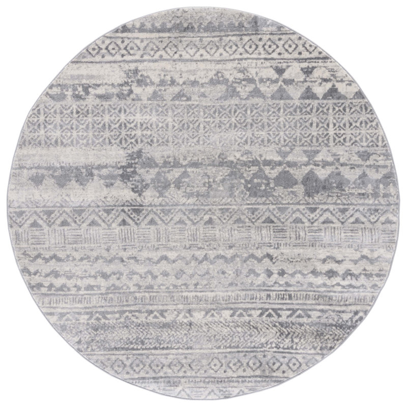 Brentwood Performance Southwestern Rug, Round 6'7"