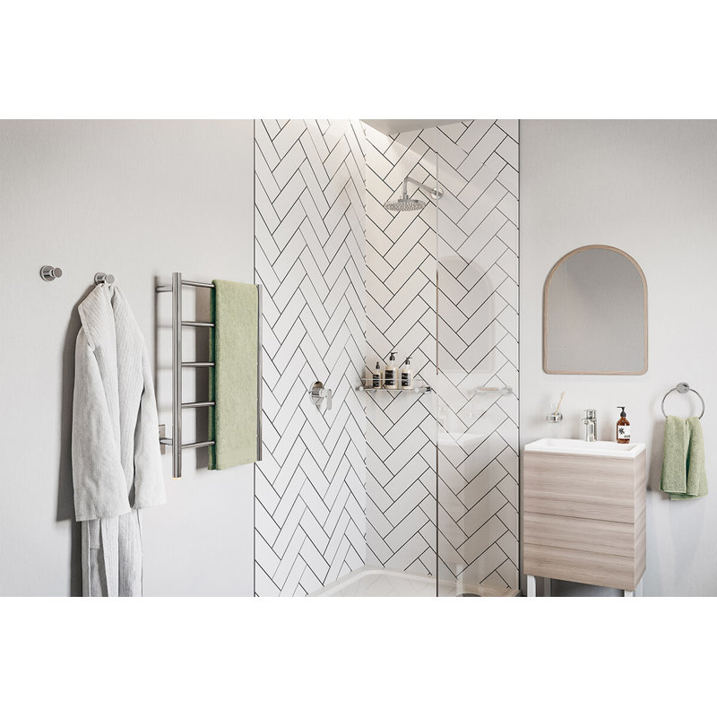 Natural Towel Bar, Polished Stainless Steel