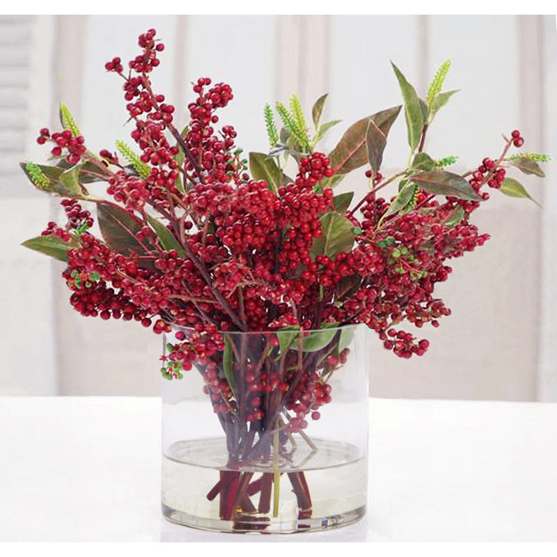 Christmas Berry and Leaf Floral Arrangement