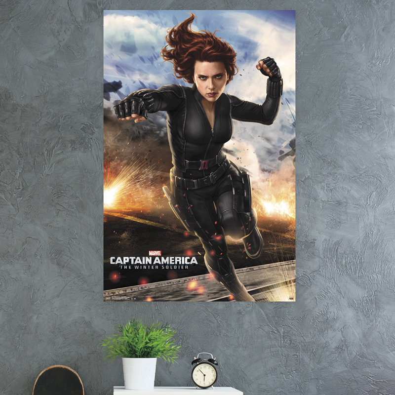 Imprimé sur papier de veuve 2 noir capitaine america