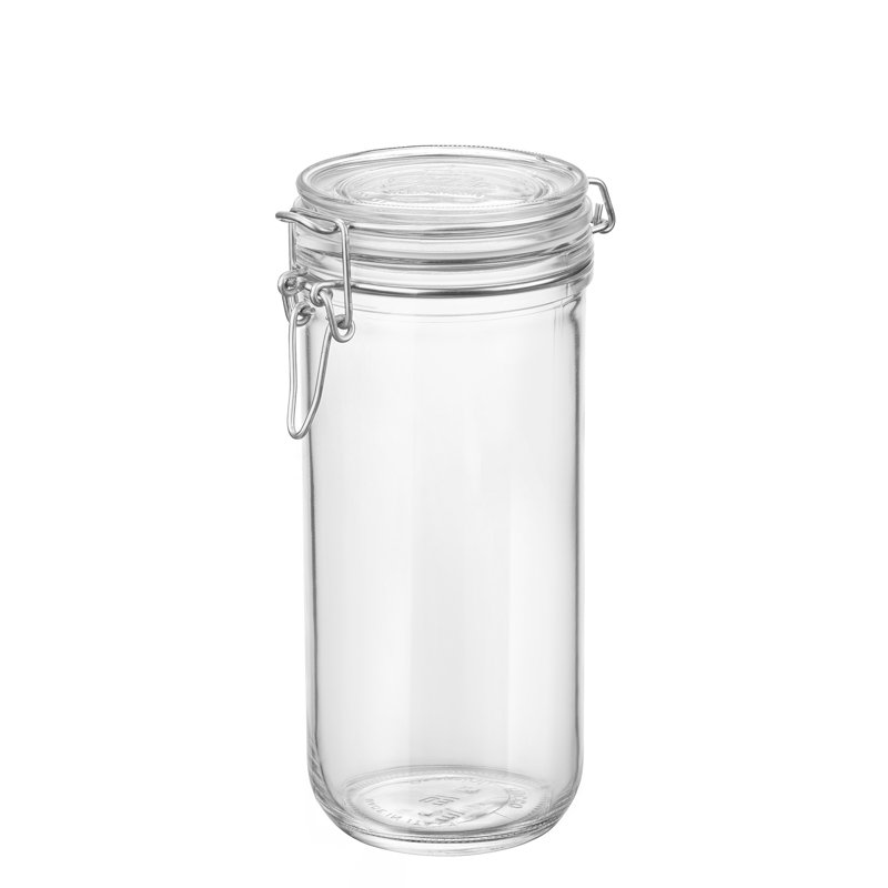 Fido Cylinder Food Jar, Clear, 33.75