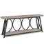Table de couloir à 2 niveaux, console rétro, canapé robuste, table d'appoint