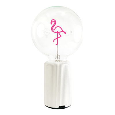 Bulb FLAMINGO Red with Base Table Lamp PORTABLE Pop Nomad