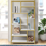 Bibliothèque géométrique en acier H 70,87 "x l 39,37" Amezcua