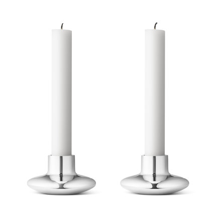 Henning Koppel Small Stainless Steel Candlestick