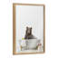 «Bear Cottage Bathroom» par Amy Peterson, art mural en verre encadré