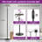 Jernell 68" LED Torchiere Floor Lamp with Touch Control and Remote-894809327