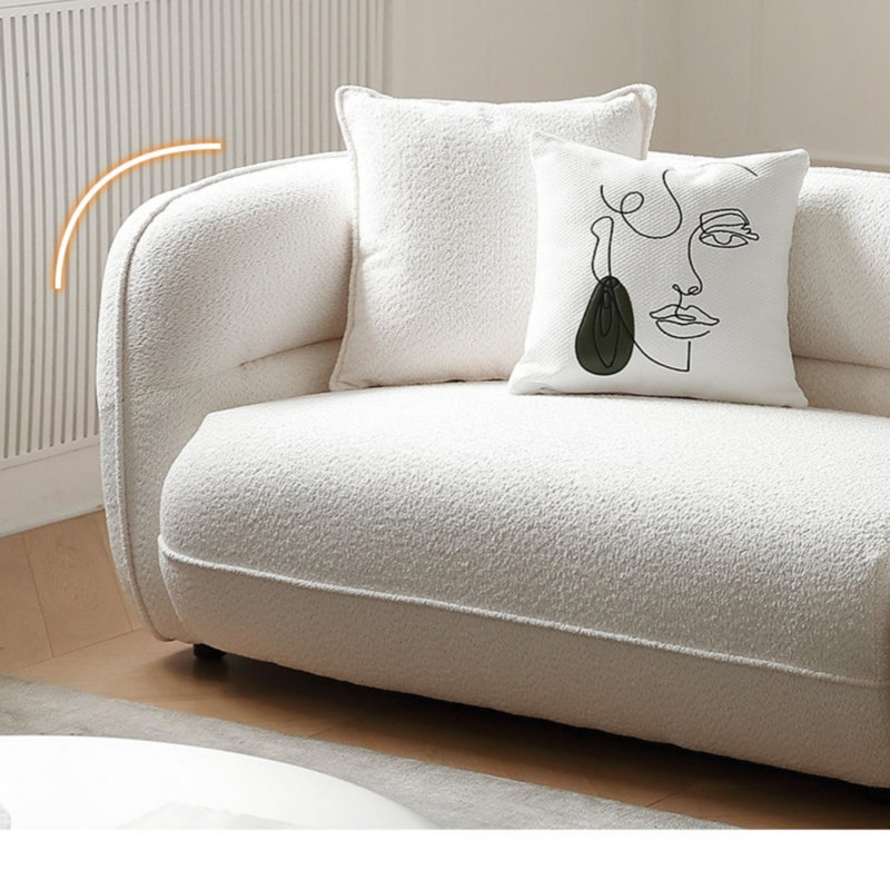 Canapé droit luxueux pour petit appartement