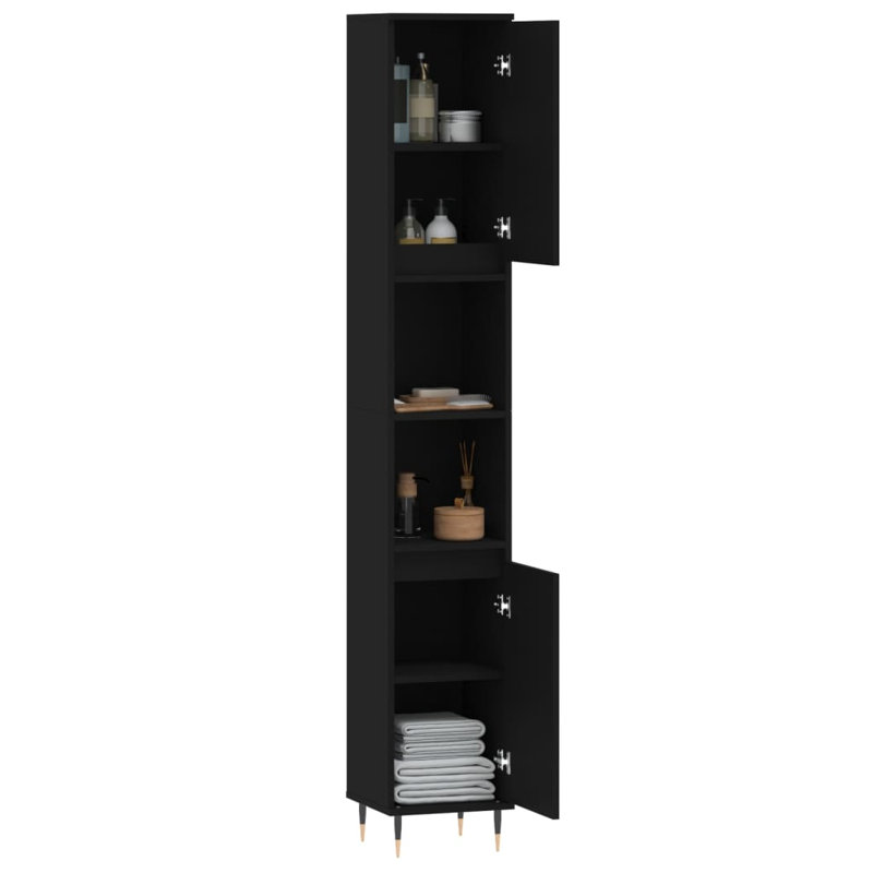Bathroom Cabinet, Black